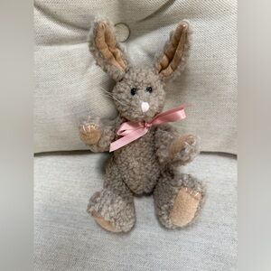 Boyds Bears Brown and Pink Plush Bunny
